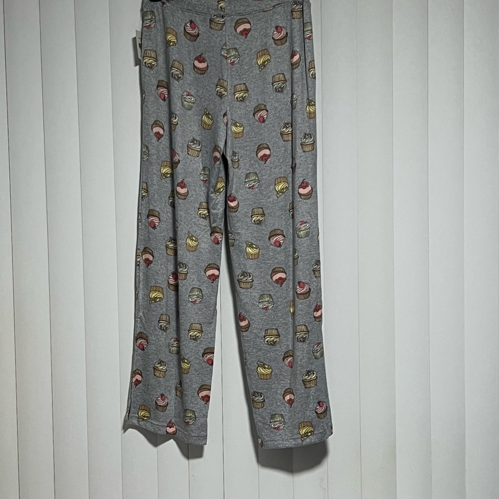 Printed wide leg loungewear - simple pleasures- medium B9-6 - Picture 3 of 6